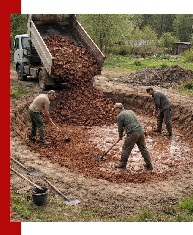 Купить качественную глину для пруда в Ярославле