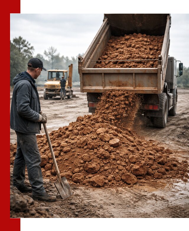 Глина для засыпки в Ярославле с доставкой самосвалами