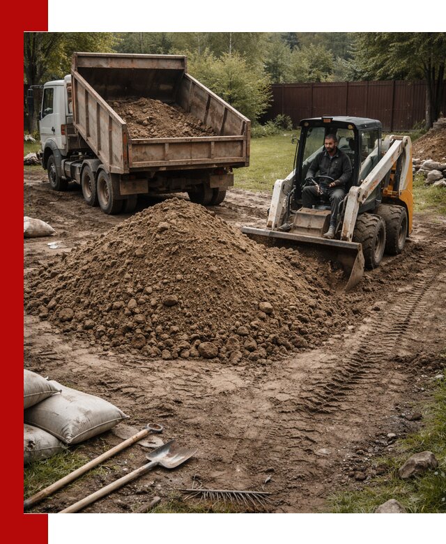 Суглинок для планировки участков в Ярославле с доставкой и выгрузкой