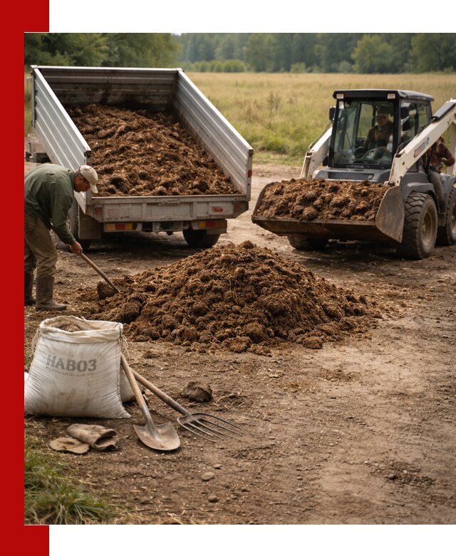 Доставка конского навоза в Ярославле с разгрузкой и доставкой на объект