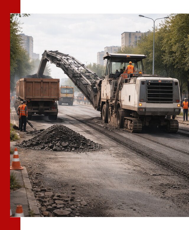 Фрезерованный асфальт в Ярославле — удаление и вывоз старого покрытия