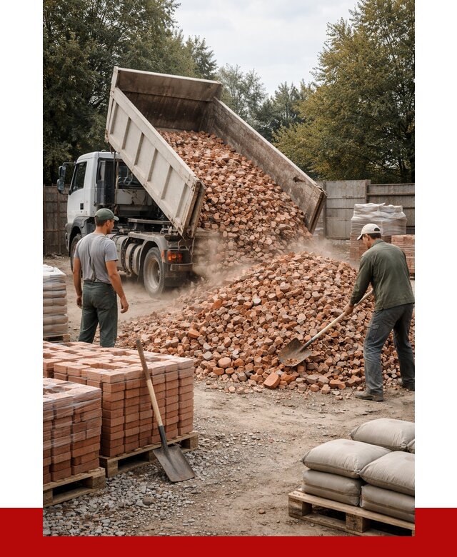 Бой кирпича в Ярославле с доставкой от 4313 руб/куб | ПРОНЕРУДРсл