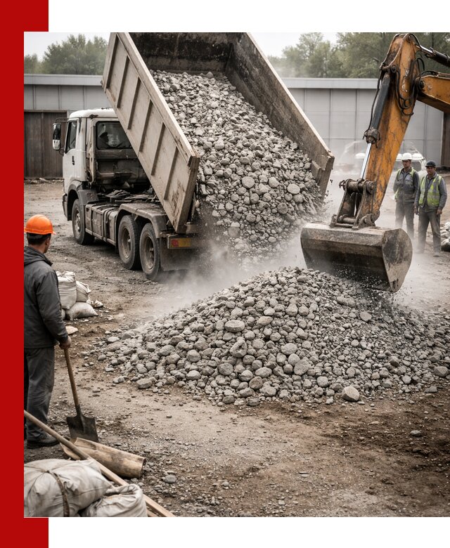 Доставка дробленого бетона в Ярославле оптом и в розницу
