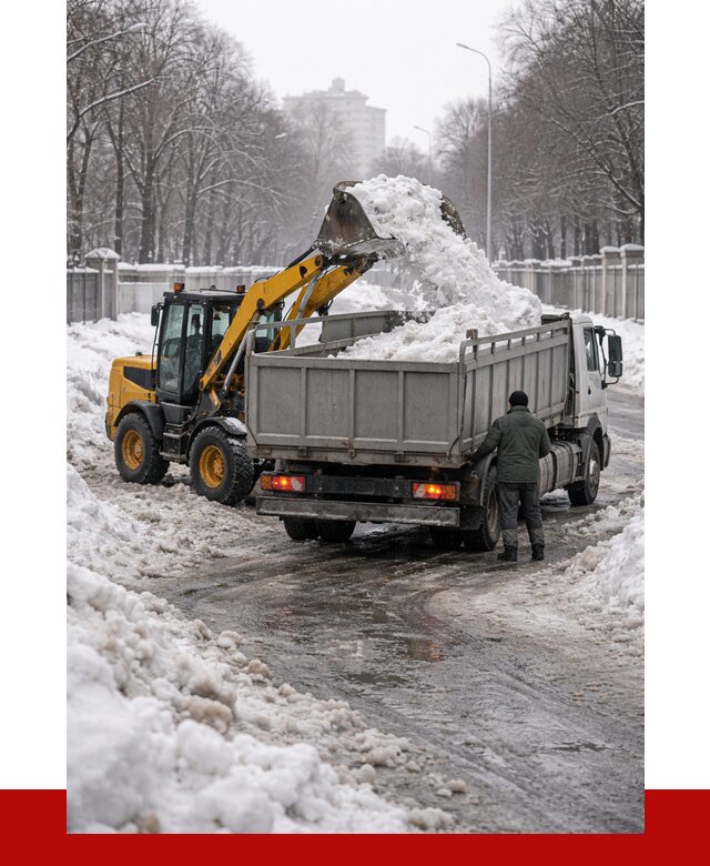 Вывоз снега с погрузкой в Ярославле от 3594 р. ПРОНЕРУДРсл