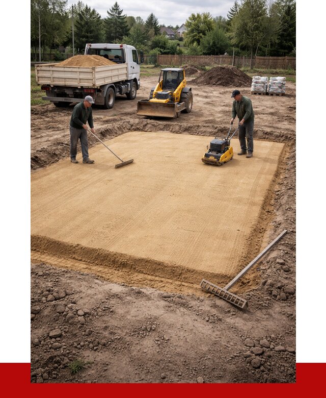 Устройство песчаной подушки в Ярославле от 4621 р. ПРОНЕРУДРсл