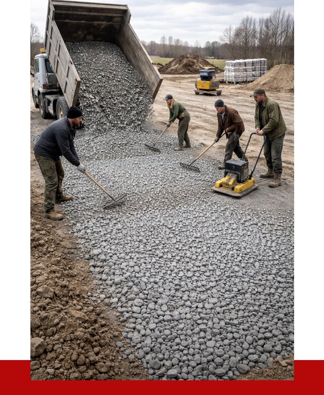 Устройство щебеночной подушки в Ярославле от 4621 р. ПРОНЕРУДРсл
